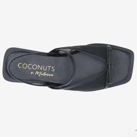 Coconuts by Matisse Tropea Sandals NWT Slingback Squared Sole Mesh Bow 8 - Picture 3 of 12